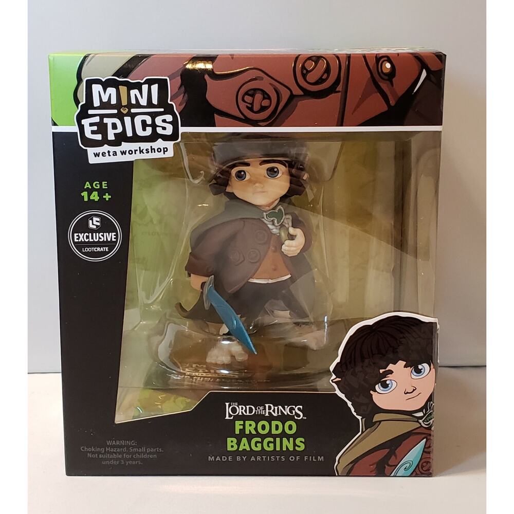 FRODO BAGGINS "Lord of the Rings" Mini Epics, Weta Workshop Vinyl Figure....